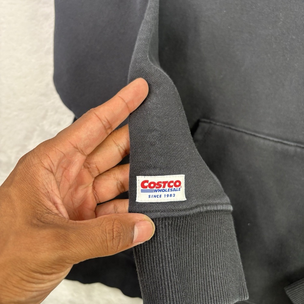 Kirkland Signatrue Costco Wholesale Black Pullover Long Sleeve Hoodie Men's S - Picture 3 of 8